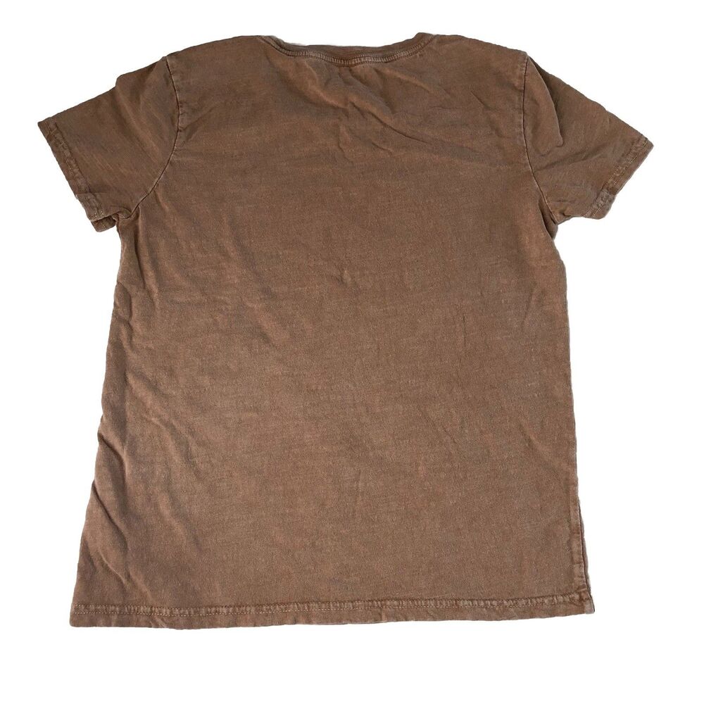 Lucky Brand women’s “the star” tarot card graphic Tee sun faded brown sequin XS - Picture 2 of 14